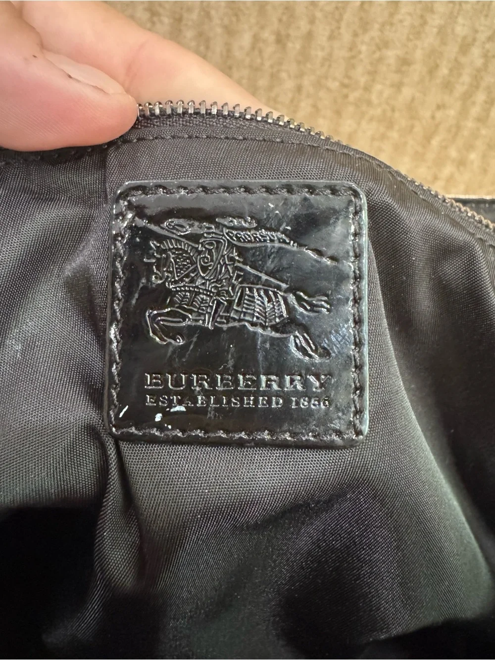 Burberry Check Messenger/diaper Bag